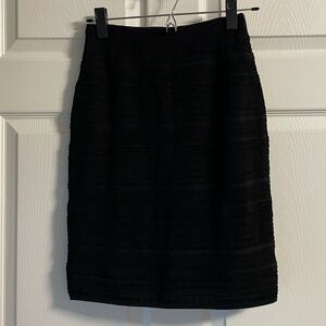 White House Black Market Black Knitted Pencil Skirt